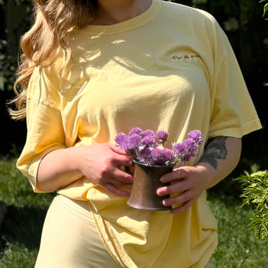 T-Shirt Retreat Collection Butter Yellow